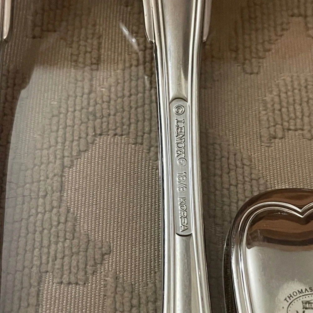 Lenox Monticello 18/8 Stainless Steel Dinner Forks Thomas Jefferson Set of 4